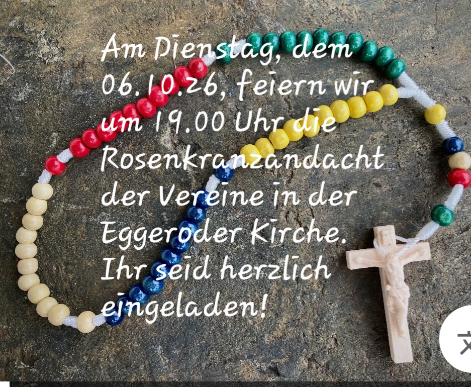 Rosenkranzandacht für Vereine